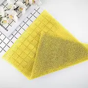 African Net Sponge, Bathing Sponge Net, Premium Nylon African Exfoliating Net, Wash Net for Long Body Scrubbing Net, Back Scrubber, Body Exfoliating Net Daily Use (Pull Rope Yellow)