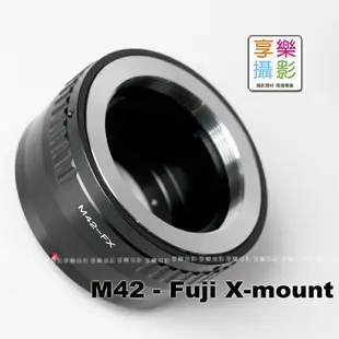 【199超取免運】[享樂攝影]M42 Fuji FX Pro 黑 有檔板 Fujifilm X-Mount轉接環 送後蓋 X-Pro1 X接環 無限遠可合焦 XE1 X-Pro1【APP下單4%點數回饋!!】