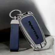 Next Gen Ford Ranger Raptor - 360° Zinc Alloy Key Case Matte Gun Blue Buckle