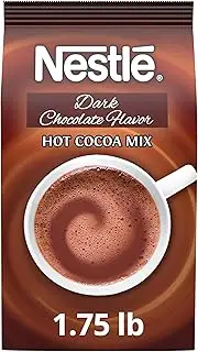 Nestle Hot Chocolate Mix, Hot Cocoa, Dark Chocolate Flavor Flavor, Whipped Cocoa, 1.75 lb. Bag