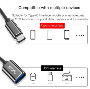 Yesido Type-C OTG GS01 USB轉接頭 快速傳輸 充電【APP下單最高22%點數回饋】