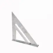 7Inch Metric Triangle Ruler Aluminum Alloy Angle Protractor Speed Metric Square