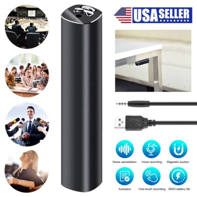 600H Voice Actived Voice Recorder Spy Mini Magnetic Audio Activated Dictaphone
