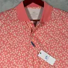 Southern Tide Polo Shirt Mens Small Pink Conch Shell Frederick Performance