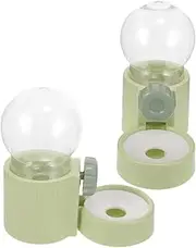 HOMOBABE 2pcs Hanging Automatic Dog Water Dispenser and Feeder Space Saving Design for Pets Prevents Neck Discomfort for Cages and for Pets to Drink and Eat