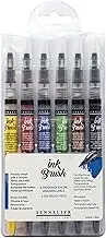 SENNELIER Ink Brush Pen, Set of 6, Trendy