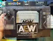 AEW Minimates DLX Wrestling Ring Playset with Excalibur! NEW SEALED