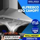 1200mm x 600mm COMMERCIAL CANOPY RANGE HOOD ALFRESCO 2 MOTOR BBQ RANGEHOOD 1.2m