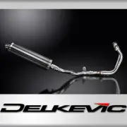 Honda CMX500 Rebel 2017-2024 Complete Exhaust 2-1 18" Oval Carbon Muffler