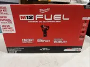 M12 FUEL 12-Volt Brushless Cordless 1/4" Hex Impact Driver Compact Kit 3453-21