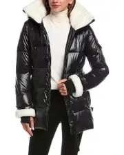S13 Bowery Gloss Belted Coat