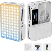 Amaran Ace 25x Pocket Bi-Color LED Light: Boost Mode Up to 32W, Bi-Color Mini Video Light (2,700-6,500K), 1,600 Lux@1m, 4,500mAh Battery with PD Fast Charging for Mobile Creators (White)