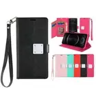 For iPhone 16 Plus 6.7in Case PU Leather Wallet Extra Card Flap + Tempered Glass