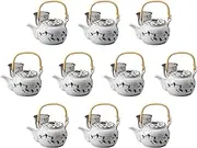 Set of 10, Somonohonpo Arita Ware Pot No. 8 with Arabesque U (6.3 x 4.7 inches (16 x 12 cm), 1350cc
