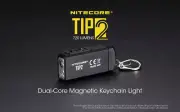 NiteCore TIP2 Cree XP-G3 LED USB Rechargeable Pocket Keychain Flashlight Torches