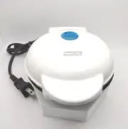 Dash Mini Maker Waffle In White Retro Model DMW001WH Easy To Bake