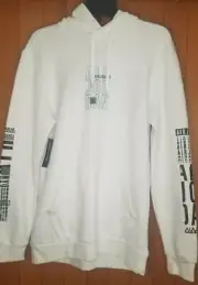 Nike Air Jordan Jumpman Fleece White/Black Men’s Size M Hoodie [BQ8460-100] New