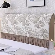 Thickening Stretch Bed Headboard Slipcover Bed Headboard Covers for Bedroom Decor,Dustproof Soft Protector Cover for Bed Headboard-Beige||180cm/71in