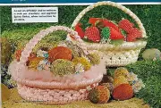 Spring Easter Basket & Holiday Patterns Macrame with Potpourri Craft Book HA83