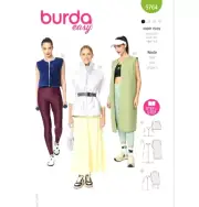 Burda 5764 Super Easy Vest (3 Styles) Sewing Pattern Misses Size 8-22 New!