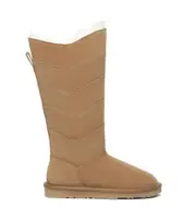 EVERAU Women Knee High Boots Zipper Australian Sheepskin Wool Lining Nonslip