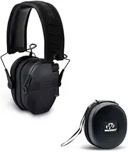 [Walker's] Walker039;s Razor Quad Electronic Shooting Hearing Protection Muff, Bluetooth Sync with Mobile Devices (Black) and Protective Case Kit