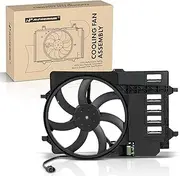 A-Premium Engine Radiator Cooling Fan Assembly Compatible with Mini Cooper 2002 2003 2004 2005-2008, 1.6L, with Shroud