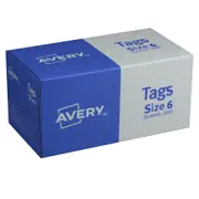 AVERY Buff Ship Tags Size6 Box of 1000