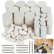 Sukh 145PCS Wool Felt Polishing Pad - Buffing Bits...