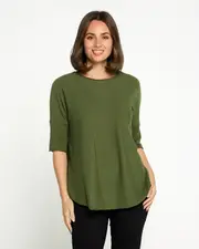 Jarrah Knit Top - khaki