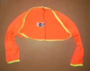 NWT Florescent Orange Shrug Dance Theatrical Chartreuse trim child/ladies