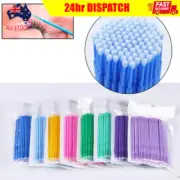 100pcs Disposable Eyelash Swab Applicator Micro Brush Mascara Tools Extension AU