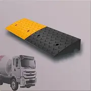 MAEEHDNKM Heavy Duty Driveway Ramps, Rubber Warehouse Loading Ram, Portable Sidewalk Curb Ramps 39" Outdoor Wheelchair Ramps Shed Ramps for Trailer Truck(100x30x12 cm (39"x11.8"x4.7"))