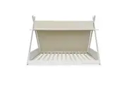 Elijah Kids Teepee Solid Pine Timber Single Bed - White