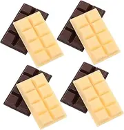 Toyvian 8pcs Chocolate Ornaments 3D Fake Chocolate Artificial Faux Food Faux Dessert Simulation Chocolate Artificial Food Chocolate Realistic Food Chocolate Fake Chocolate Bar Resin