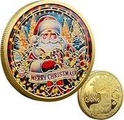 Christmas Coin | Iron Holiday Coin | Christmas Commemorative Coin, Collectible Coin, Stocking Keepsake | Individual Coins