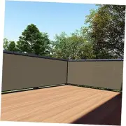 Balcony Privacy Screen Fence 200GSM Deck Fence Outdoor Privacy 3' x 25' Brown