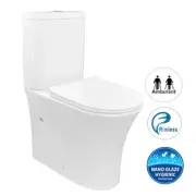 855*365*620mm Newport Back to Wall Rimless Extra Hight Toilet Suite