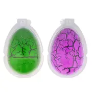 2pc Nurchums Triceratops & Stegosaurus Hatch Egg Kids 3y+ Dinosaur Grow Toy