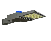 UL DLC 200W LED parking lot / area light replaces a 750W Shoebox fixture