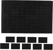 BIUDECO 10pcs Jewelry Box Sponge Inserts For Rings And Earrings Soft Sponge Pad Inserts Jewelry Protection Mat Stackable Earring Tray Inserts Protective Jewelry Case Sponge Pads