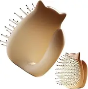 Kids Detangler Brush - Curl Defining Hairbrush | Portable Detangling Air Cushion Comb Anti-static Hairbrush for Natural, Curly, Straight, Wet and Dry Hair