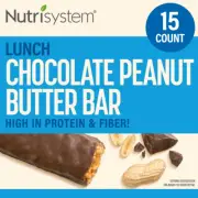Chocolate Peanut Butter Bar Pack Ready to Eat Lunch Healthy Weight Loss 15 Pcs