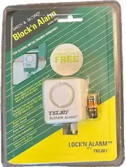 New Telko Safety & Security Lock'n Alarm Lock For Sliding Windows Model S062