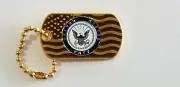 Navy Dog Tag Lapel Hat Cap Pin Gold US Navy Tie Tac FAST USA SHIPPING