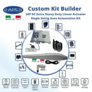 Italian Made APC Gate Opener Automatic Single Gate Remote Control Complete Kit