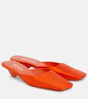 [Prada] Prada Satin mules AU 6 orange