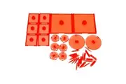 Dungeons & Dragons Attack Wing Base & Pegs Set Kids/Adult Toy Accessory Red
