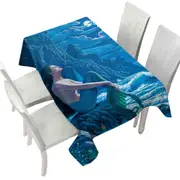 Serenity Coastal Cliffs Mermaid Tablecloth