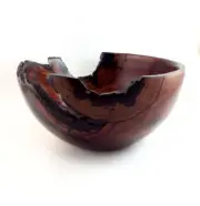 Natural Edge Cocobolo Wood Bowl handmade